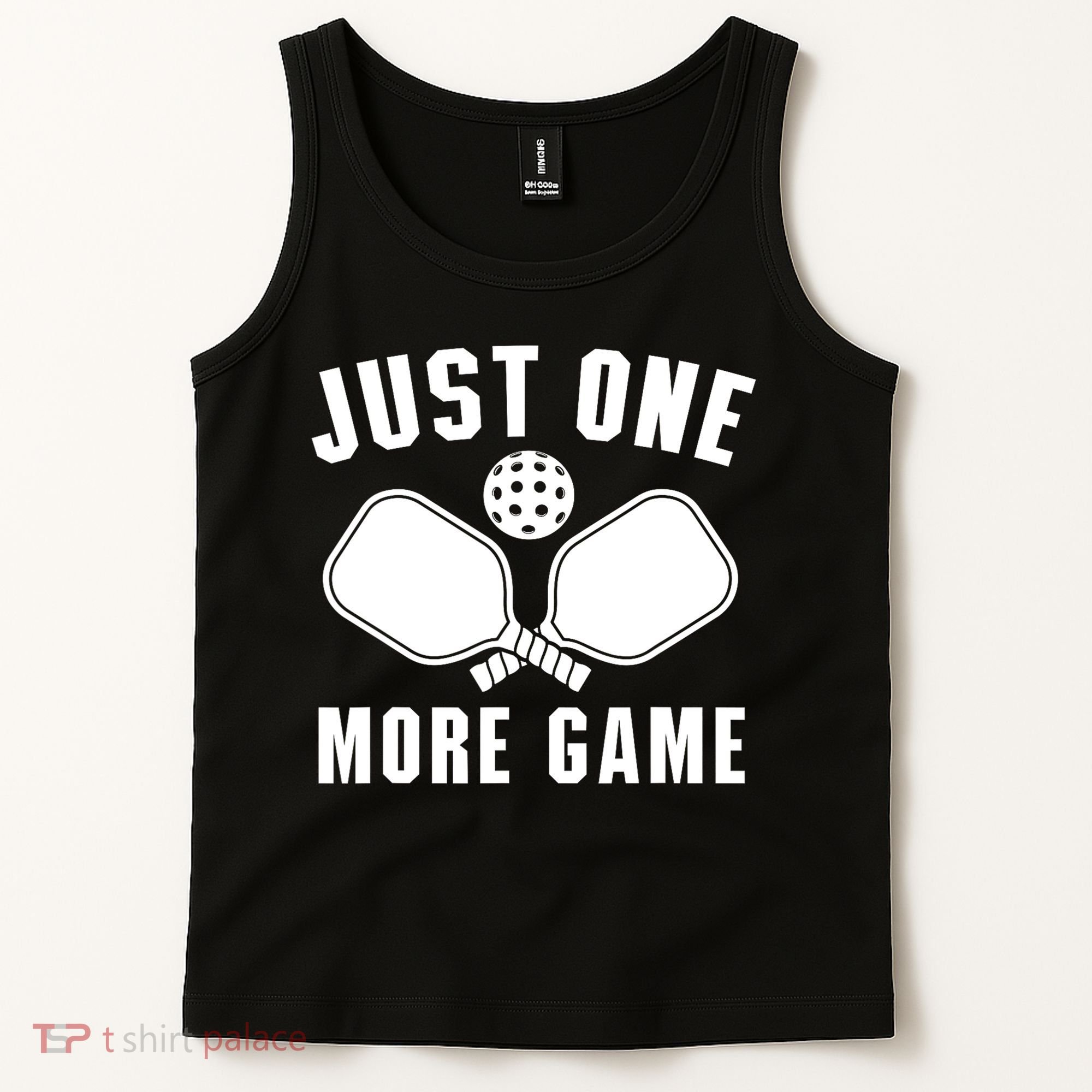 Funny Just One More Game Pickleball Player Gift Pickleballers Tank Top