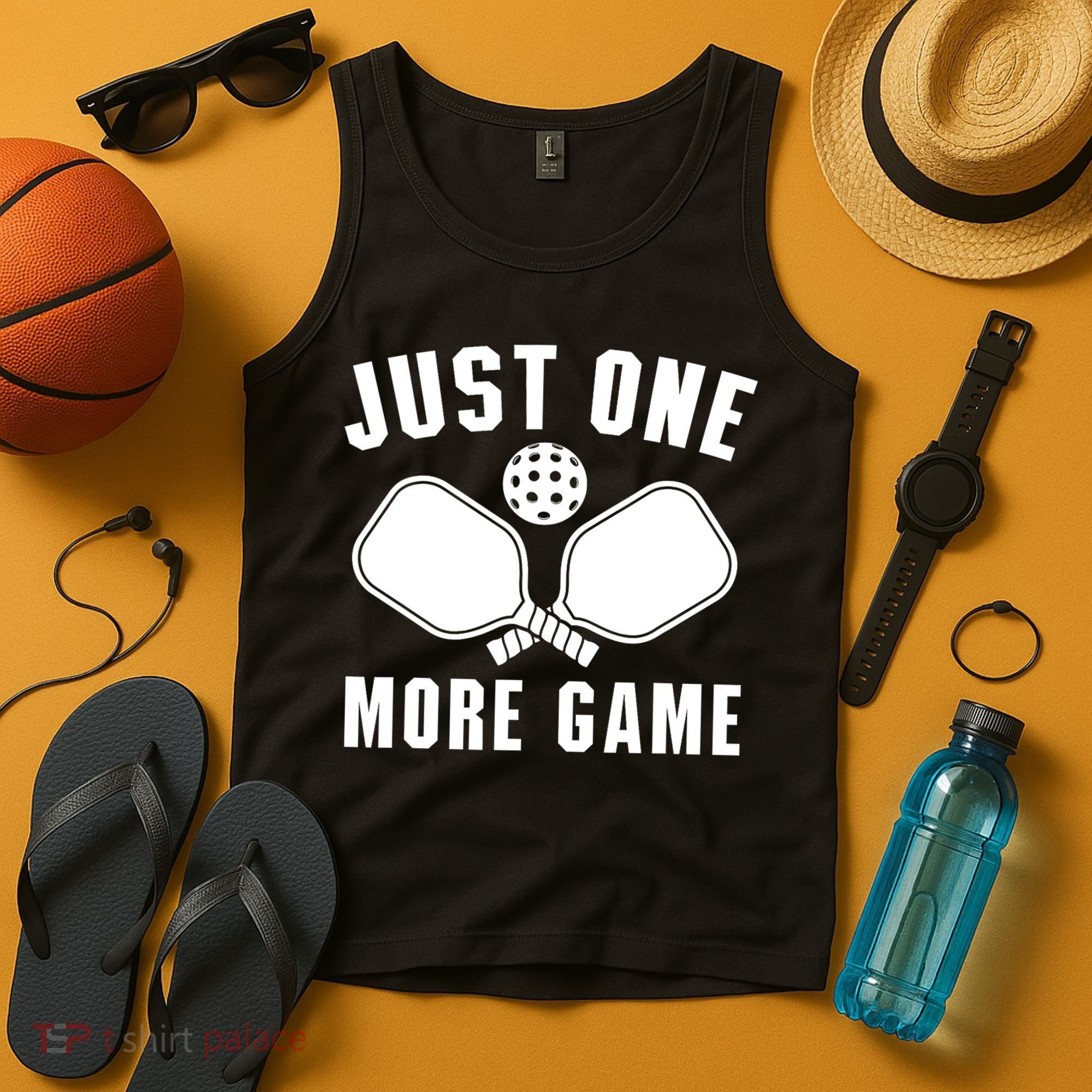 Funny Just One More Game Pickleball Player Gift Pickleballers Tank Top