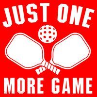 Funny Just One More Game Pickleball Player Gift Pickleballers Santa Hat thumb 1