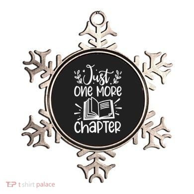 Funny Just One More Chapter Book Lovers Gift Ornament