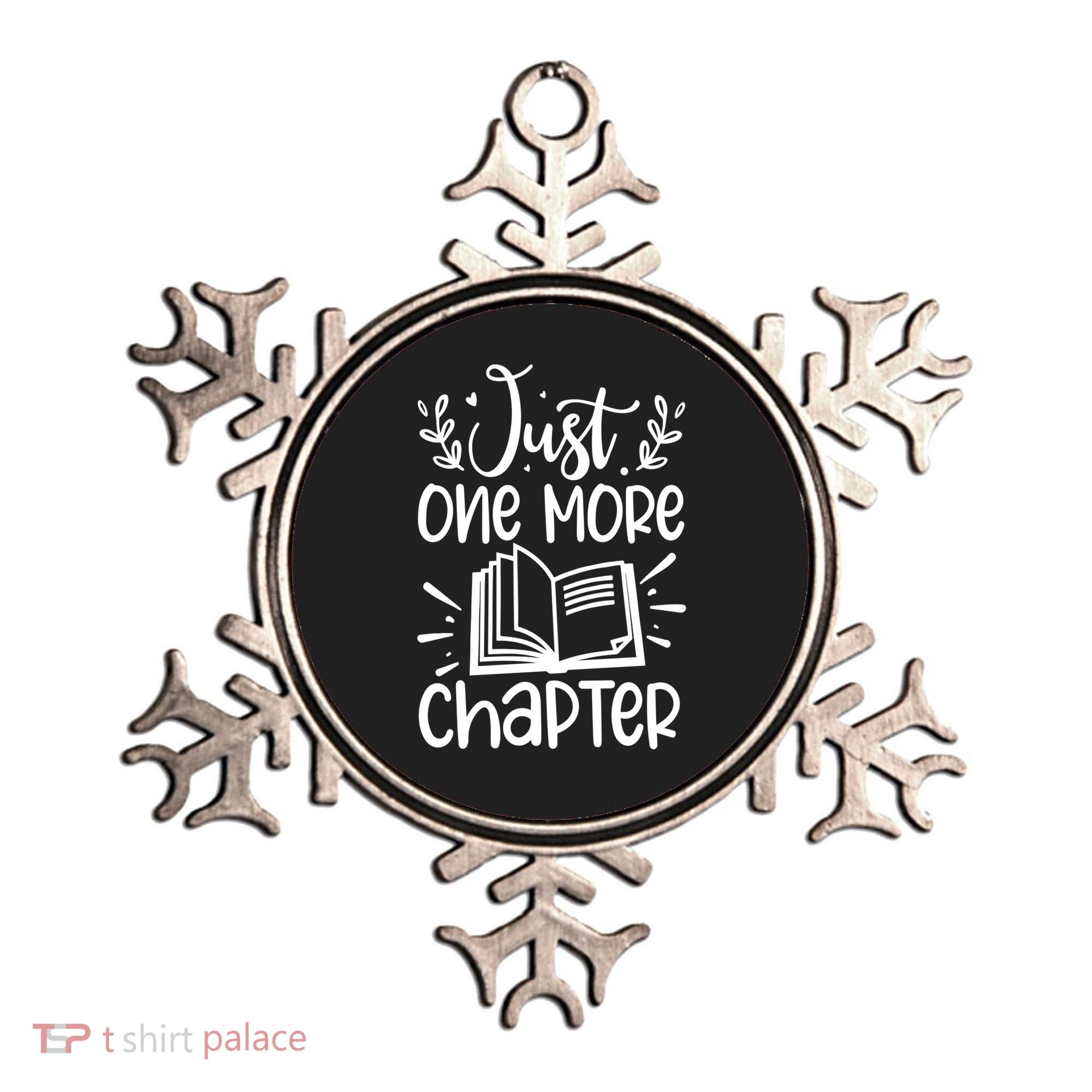 Funny Just One More Chapter Book Lovers Gift Ornament