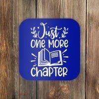 Funny Just One More Chapter Book Lovers Gift Coaster thumb 0