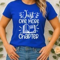Funny Just One More Chapter Book Lovers Gift Women's T-Shirt thumb 2