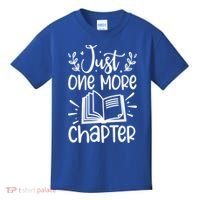 Funny Just One More Chapter Book Lovers Gift Kids T-Shirt thumb 0