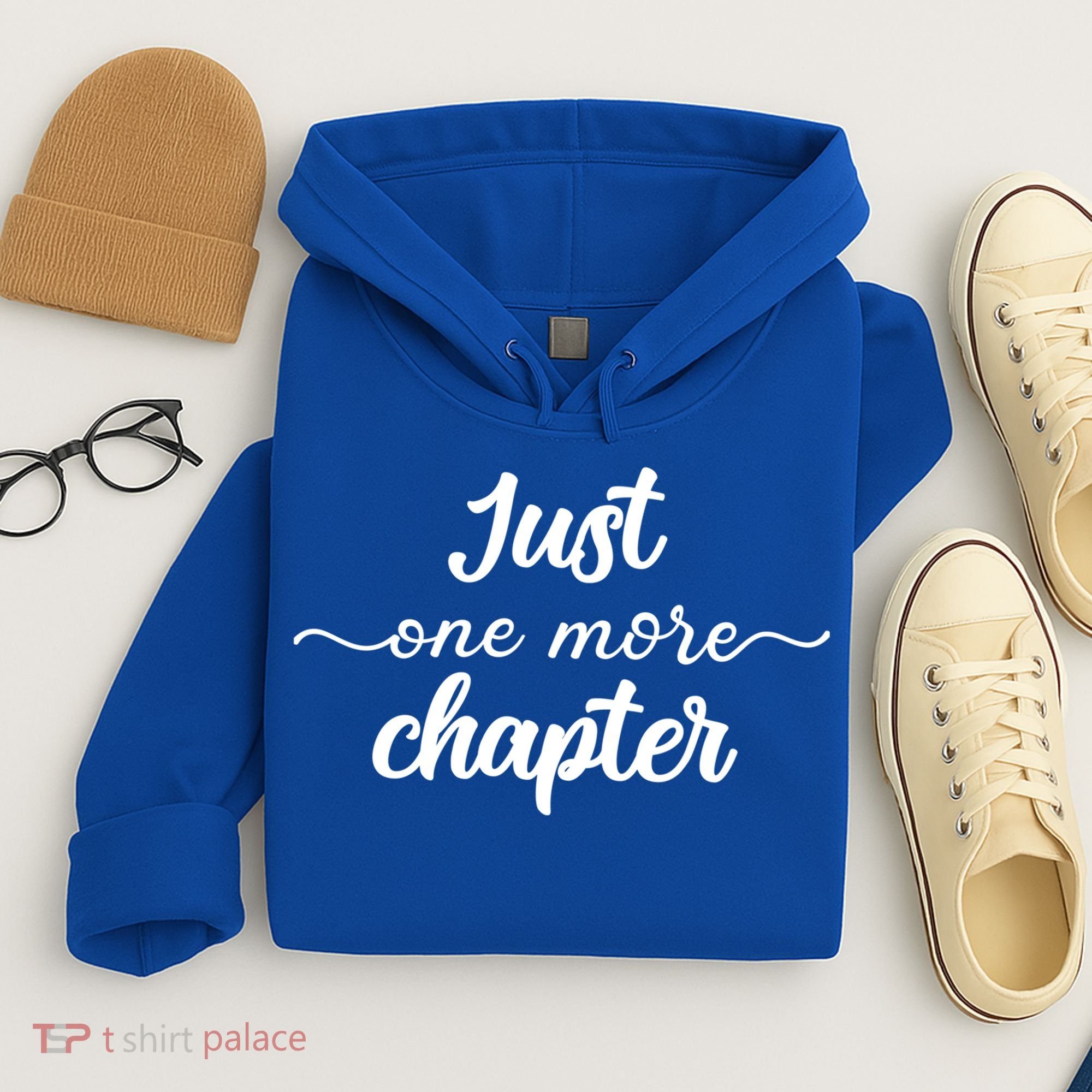 Funny Just One More Chapter Book Booklover Bookworm Nerd Cool Gift Hoodie