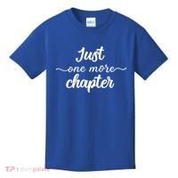 Funny Just One More Chapter Book Booklover Bookworm Nerd Cool Gift Kids T-Shirt thumb 0