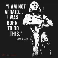 Feminist Joan Of Arc Am Not Afraid I Was Born Do This St. Sweatshirt thumb 3