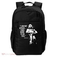 Feminist Joan Of Arc Am Not Afraid I Was Born Do This St. Backpack thumb 0