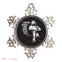 Feminist Joan Of Arc Am Not Afraid I Was Born Do This St. Ornament thumb 0