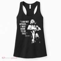 Feminist Joan Of Arc Am Not Afraid I Was Born Do This St. Women's Tank Top thumb 0
