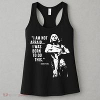 Feminist Joan Of Arc Am Not Afraid I Was Born Do This St. Women's Tank Top thumb 3