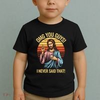 Funny Jesus Omg You Guys I Never Said That Toddler T-Shirt thumb 2