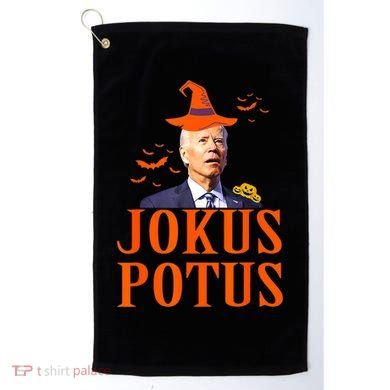 Funny Jokus Potus Halloween Biden Golf Towel
