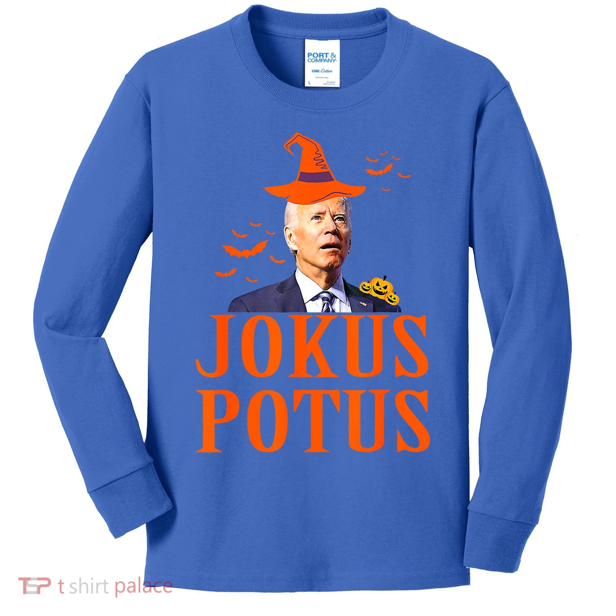 Funny Jokus Potus Halloween Biden Kids Long Sleeve Shirt