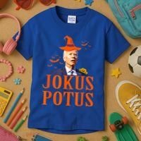 Funny Jokus Potus Halloween Biden Kids T-Shirt thumb 3