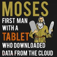 Funny Jewish Passover Moses Tablet Data Cloud Computing Hoodie thumb 2
