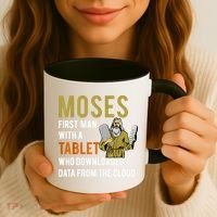 Funny Jewish Passover Moses Tablet Data Cloud Computing Coffee Mug thumb 3