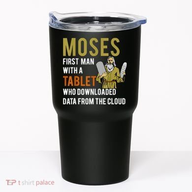 Funny Jewish Passover Moses Tablet Data Cloud Computing Tumbler
