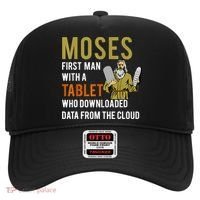 Funny Jewish Passover Moses Tablet Data Cloud Computing Hat thumb 0