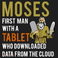 Funny Jewish Passover Moses Tablet Data Cloud Computing Golf Towel thumb 3
