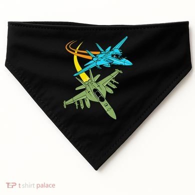 Fighter Jet Plane Future Pilot Aviation Airplanes Aircraft USA-Made Doggie Bandana