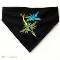 Fighter Jet Plane Future Pilot Aviation Airplanes Aircraft USA-Made Doggie Bandana thumb 0