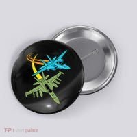 Fighter Jet Plane Future Pilot Aviation Airplanes Aircraft Button thumb 0