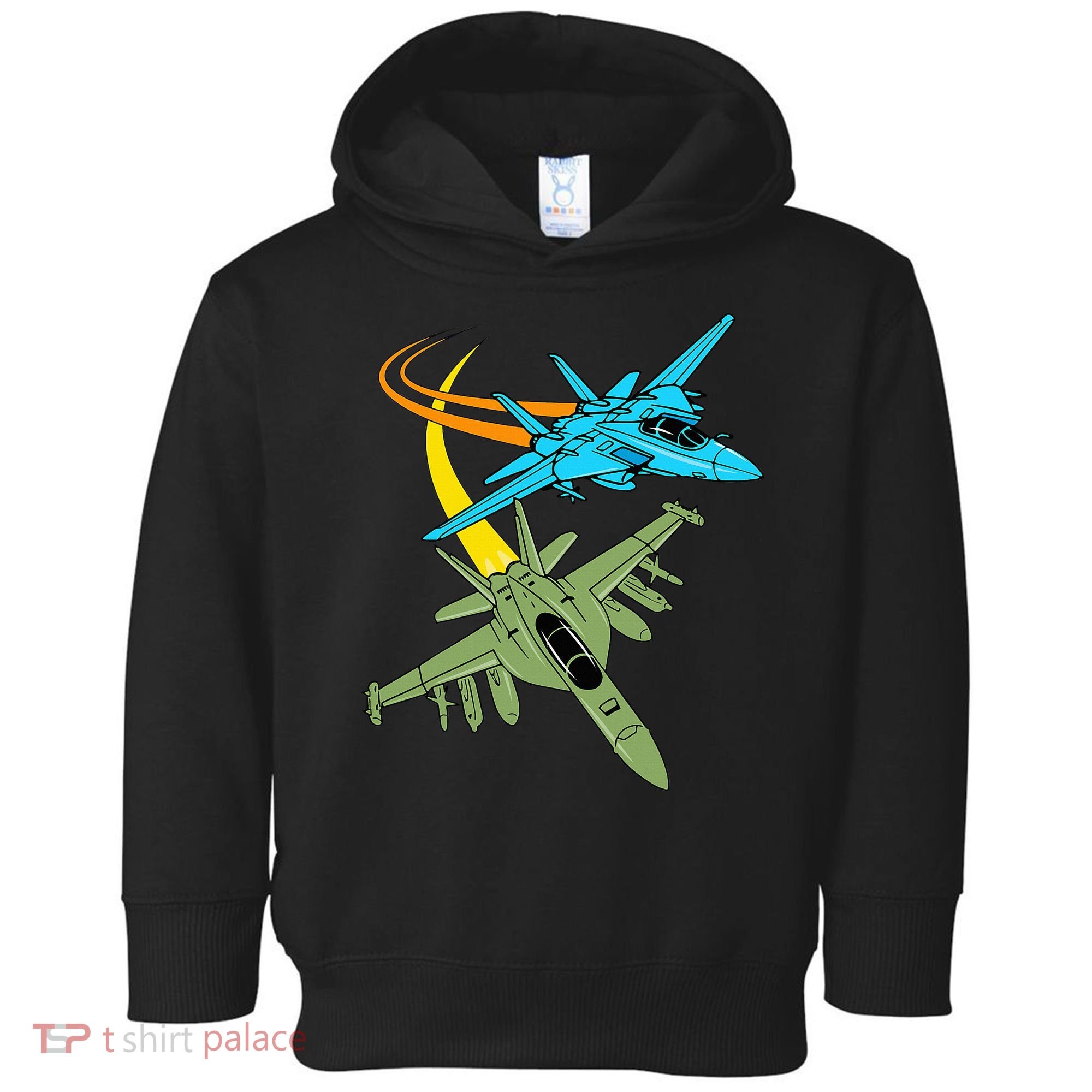 Fighter Jet Plane Future Pilot Aviation Airplanes Aircraft Toddler Hoodie