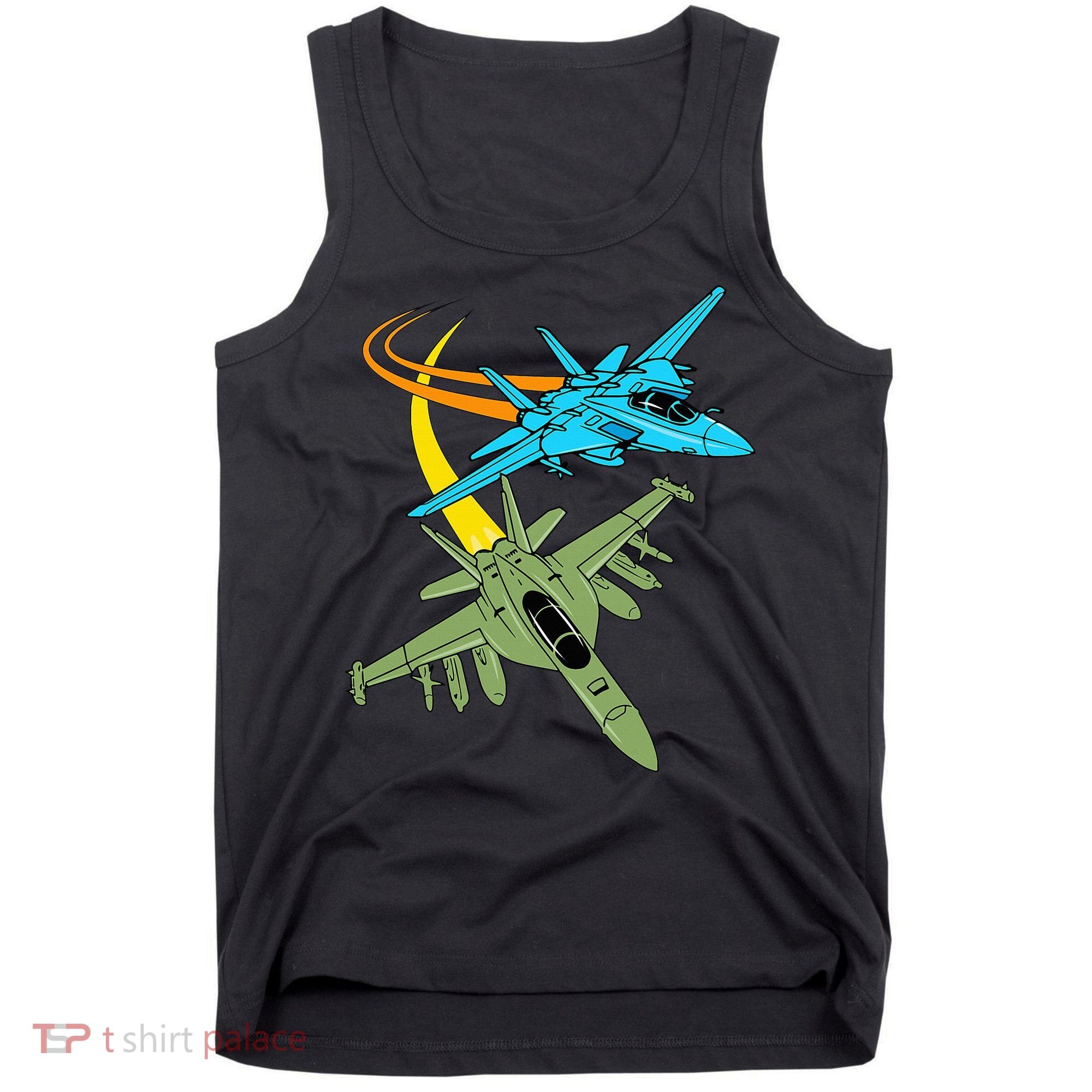Fighter Jet Plane Future Pilot Aviation Airplanes Aircraft Tank Top