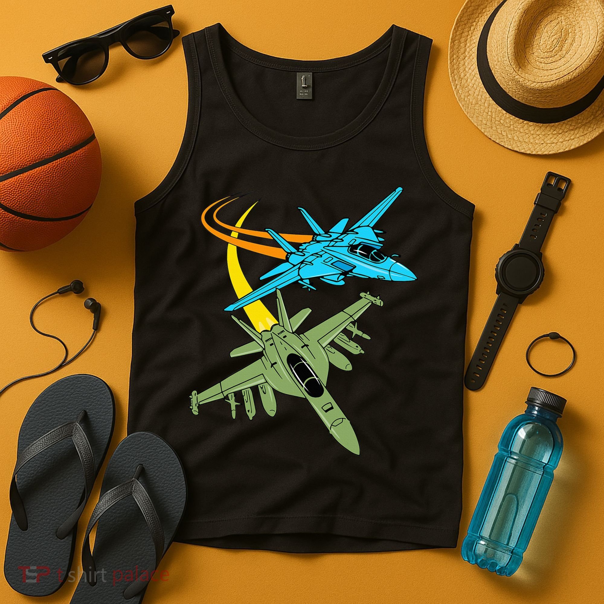 Fighter Jet Plane Future Pilot Aviation Airplanes Aircraft Tank Top