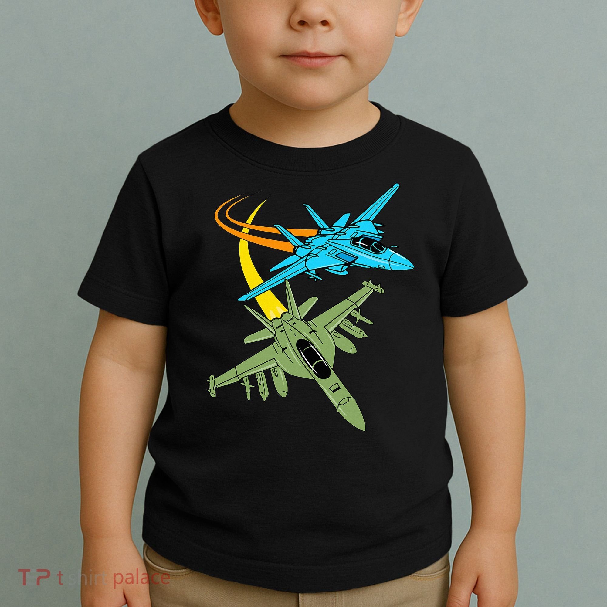 Fighter Jet Plane Future Pilot Aviation Airplanes Aircraft Toddler T-Shirt