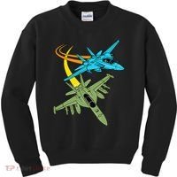 Fighter Jet Plane Future Pilot Aviation Airplanes Aircraft Kids Sweatshirt thumb 0