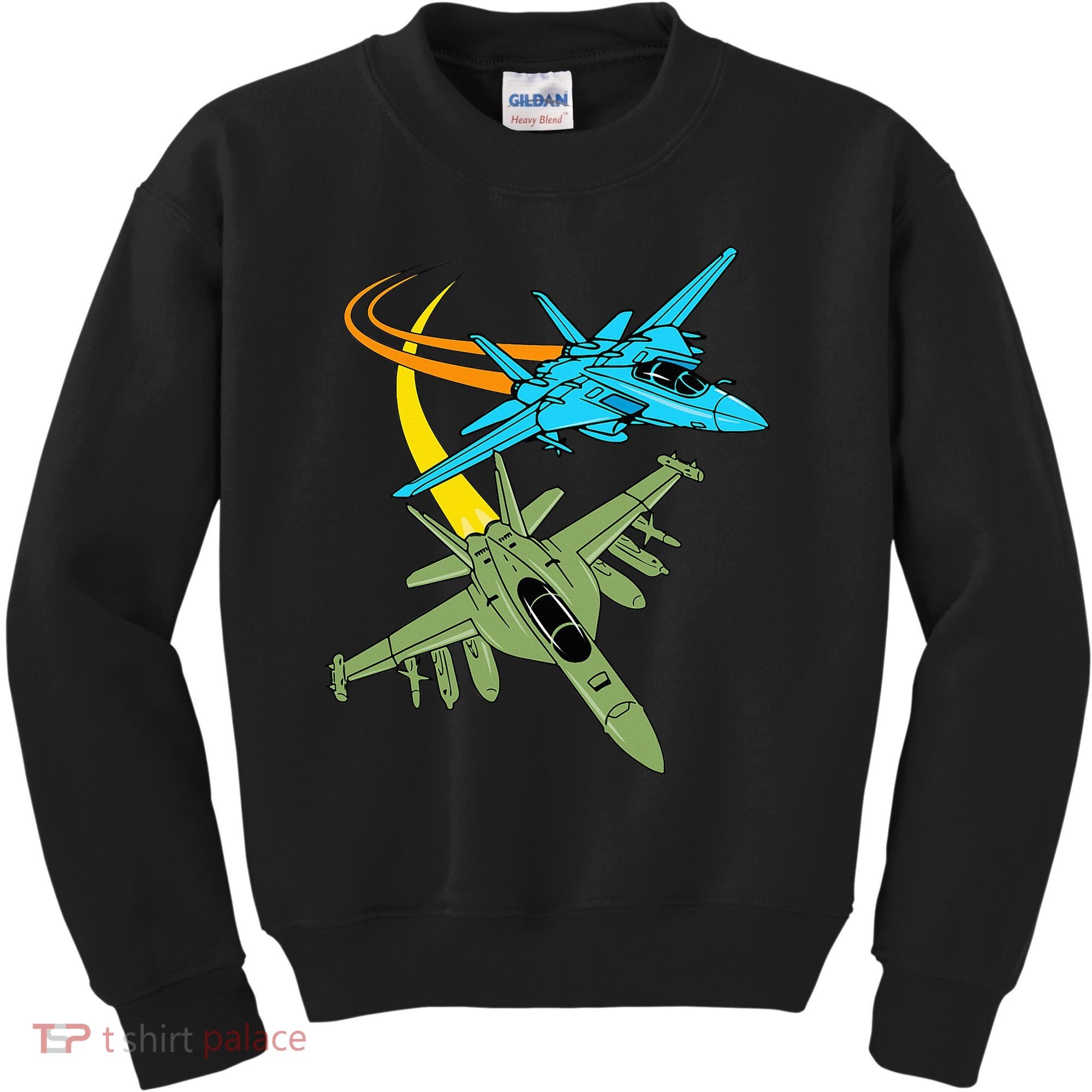 Fighter Jet Plane Future Pilot Aviation Airplanes Aircraft Kids Sweatshirt
