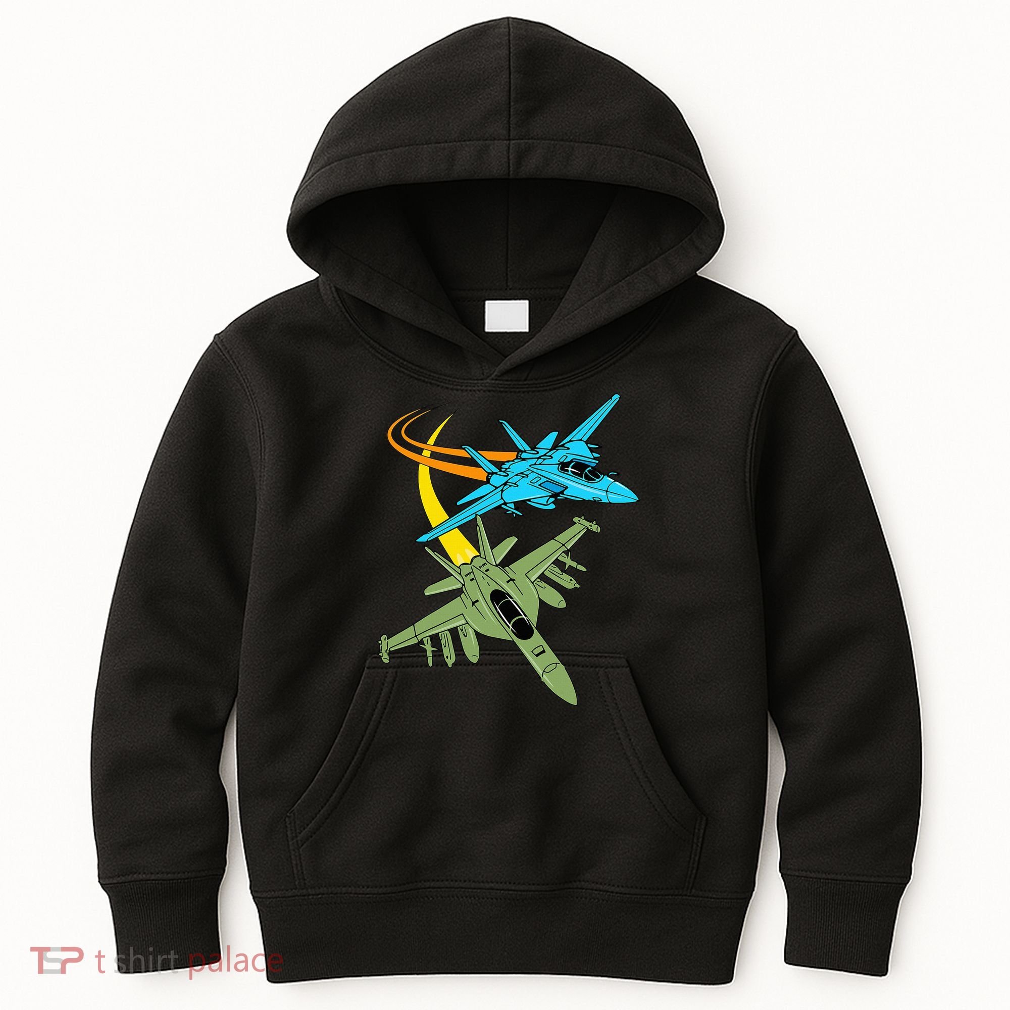 Fighter Jet Plane Future Pilot Aviation Airplanes Aircraft Kids Hoodie