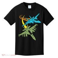 Fighter Jet Plane Future Pilot Aviation Airplanes Aircraft Kids T-Shirt thumb 0