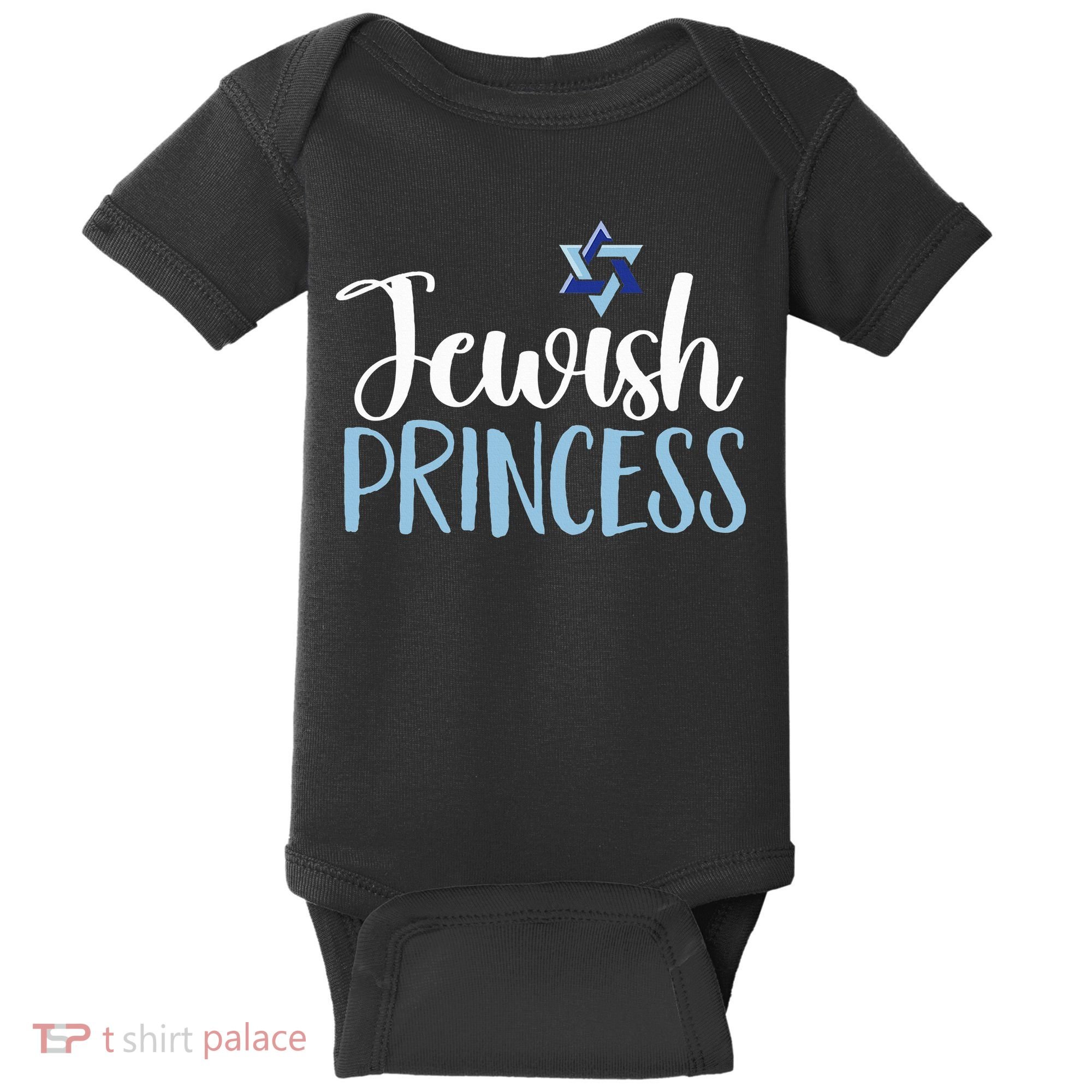 Funny Jewish Princess  Baby Bodysuit