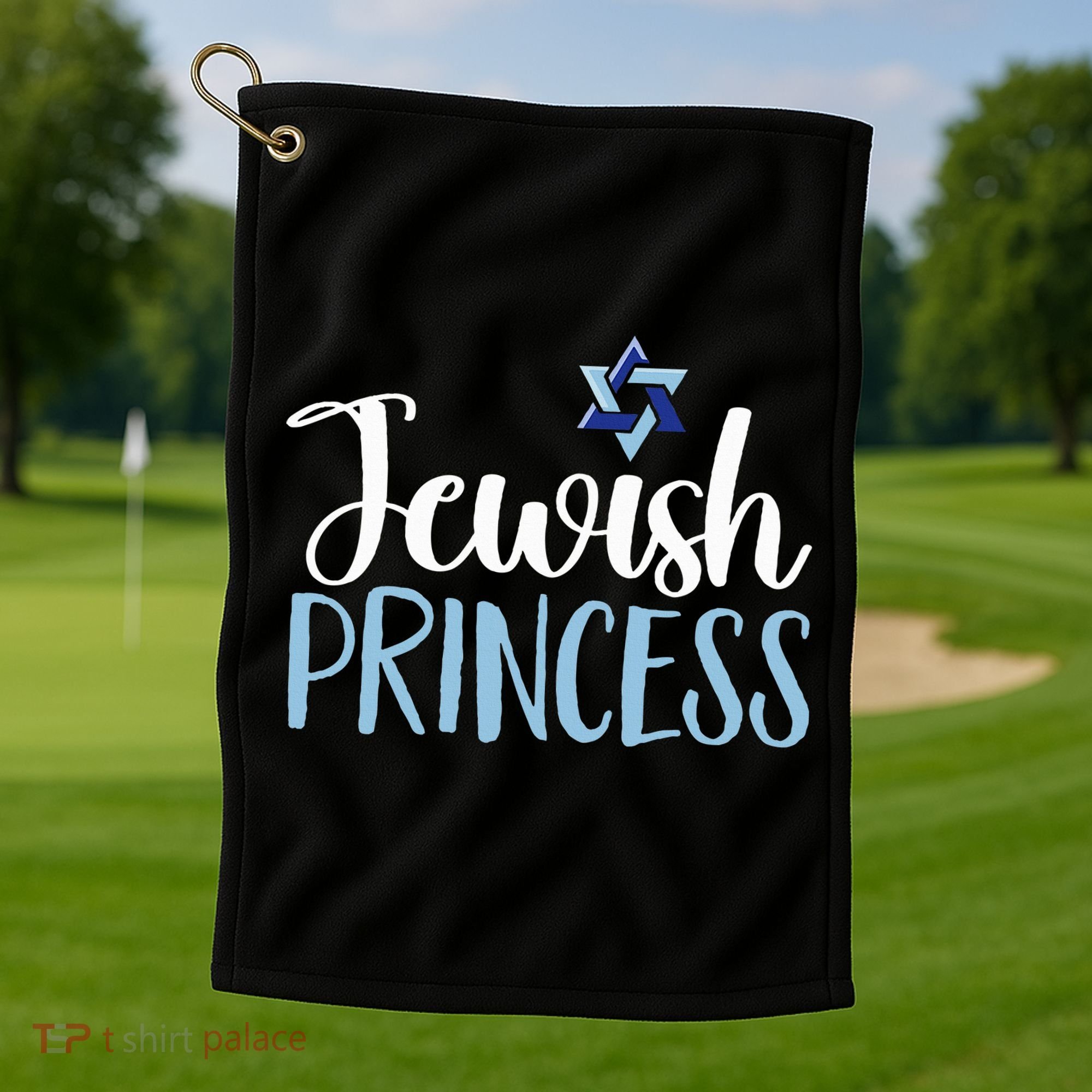 Funny Jewish Princess  Golf Towel
