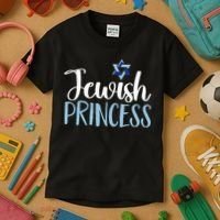 Funny Jewish Princess  Kids T-Shirt thumb 3