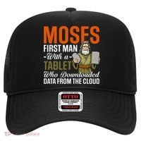 Funny Jewish Passover Moses Tablet Data Cloud Computing Pun Hat thumb 0