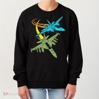 Fighter Jet Plane Future Pilot Aviation Airplanes Aircraft Women's Sweatshirt thumb 0