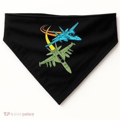 Fighter Jet Plane Future Pilot Aviation Airplanes Aircraft USA-Made Doggie Bandana