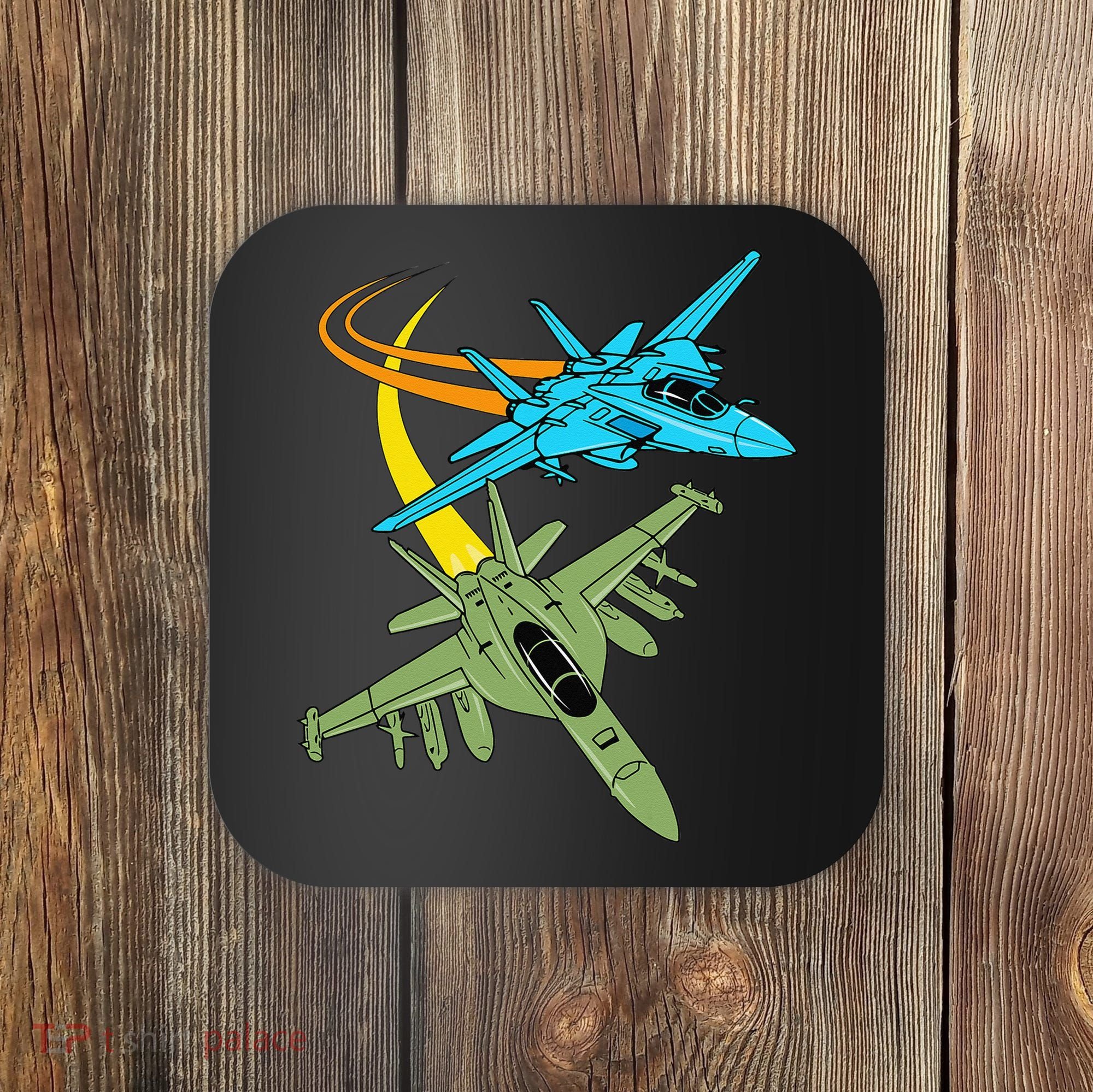 Fighter Jet Plane Future Pilot Aviation Airplanes Aircraft Coaster