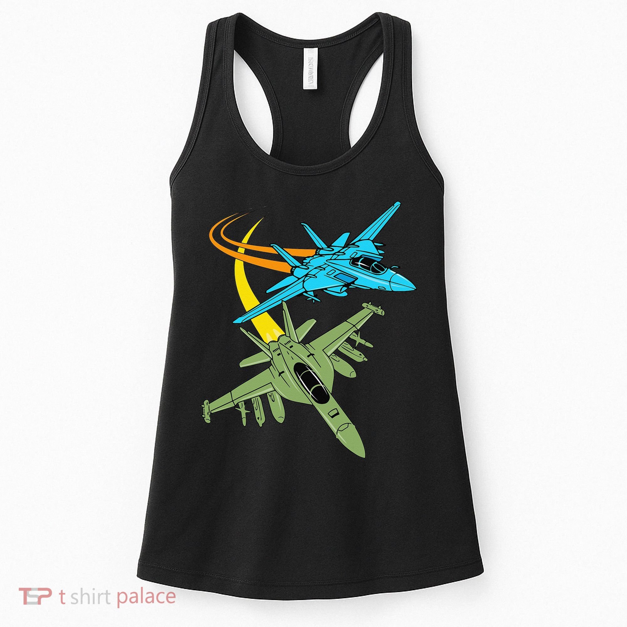 Fighter Jet Plane Future Pilot Aviation Airplanes Aircraft Women's Tank Top