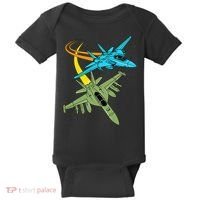 Fighter Jet Plane Future Pilot Aviation Airplanes Aircraft Baby Bodysuit thumb 0