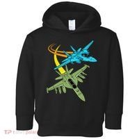 Fighter Jet Plane Future Pilot Aviation Airplanes Aircraft Toddler Hoodie thumb 0