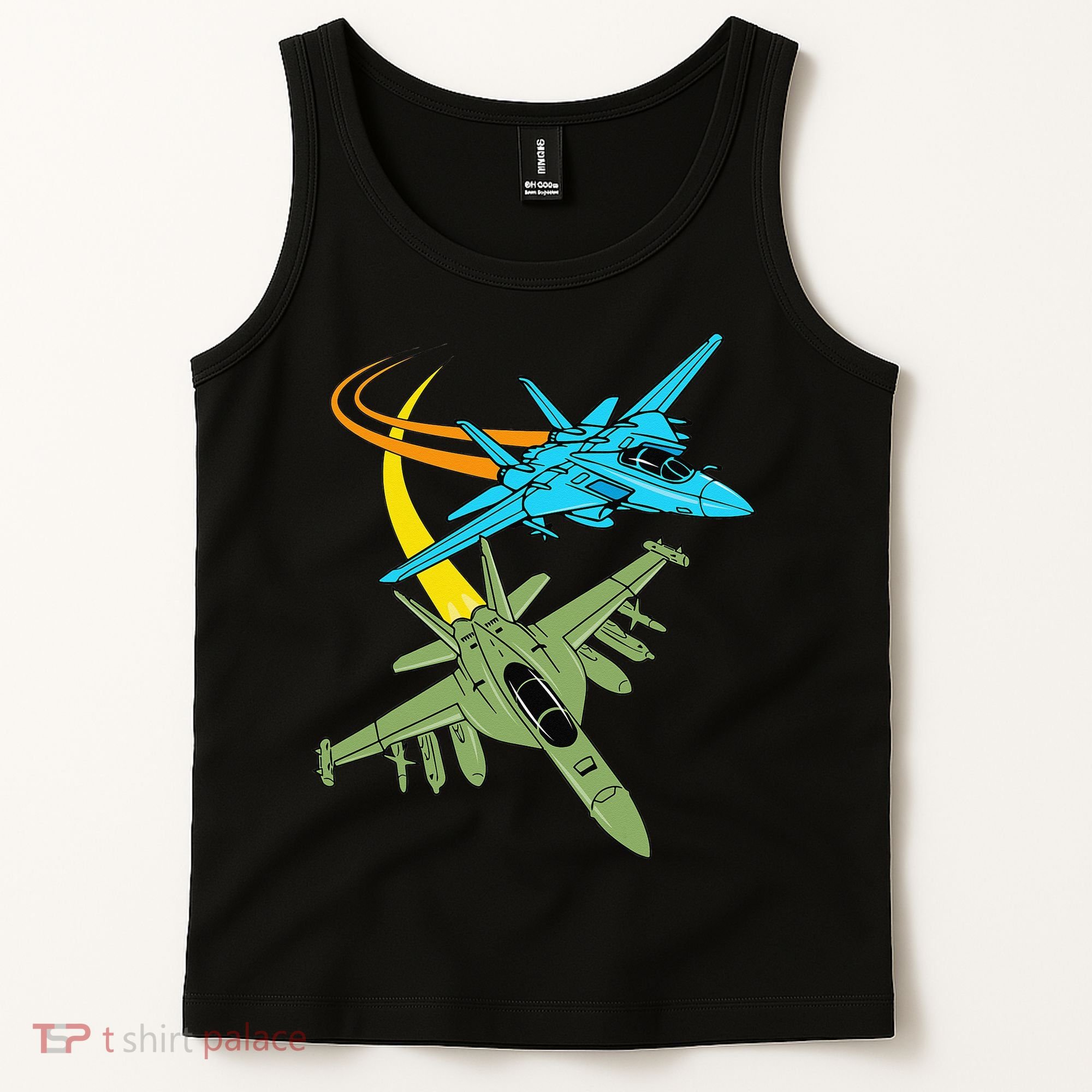 Fighter Jet Plane Future Pilot Aviation Airplanes Aircraft Tank Top