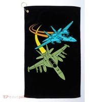 Fighter Jet Plane Future Pilot Aviation Airplanes Aircraft Golf Towel thumb 0
