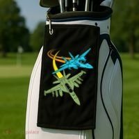 Fighter Jet Plane Future Pilot Aviation Airplanes Aircraft Golf Towel thumb 2