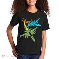 Fighter Jet Plane Future Pilot Aviation Airplanes Aircraft Kids T-Shirt thumb 2