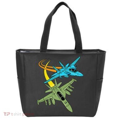Fighter Jet Plane Future Pilot Aviation Airplanes Aircraft Tote Bag